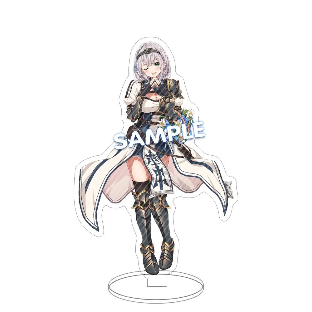 Mô hình Standee Hololive Vtuber Usada Pekora Uruha Rushia 2 Phụ kiện trang trí để bàn góc học tập