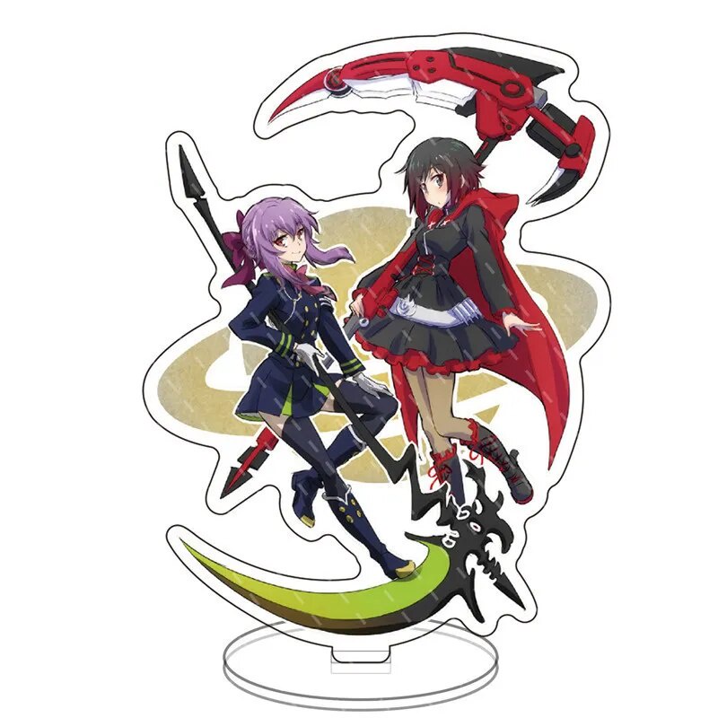 Mô hình Standee Seraph of The End Anime Mikaela Hyakuya Crowley Phụ kiện trang trí để bàn góc học tập
