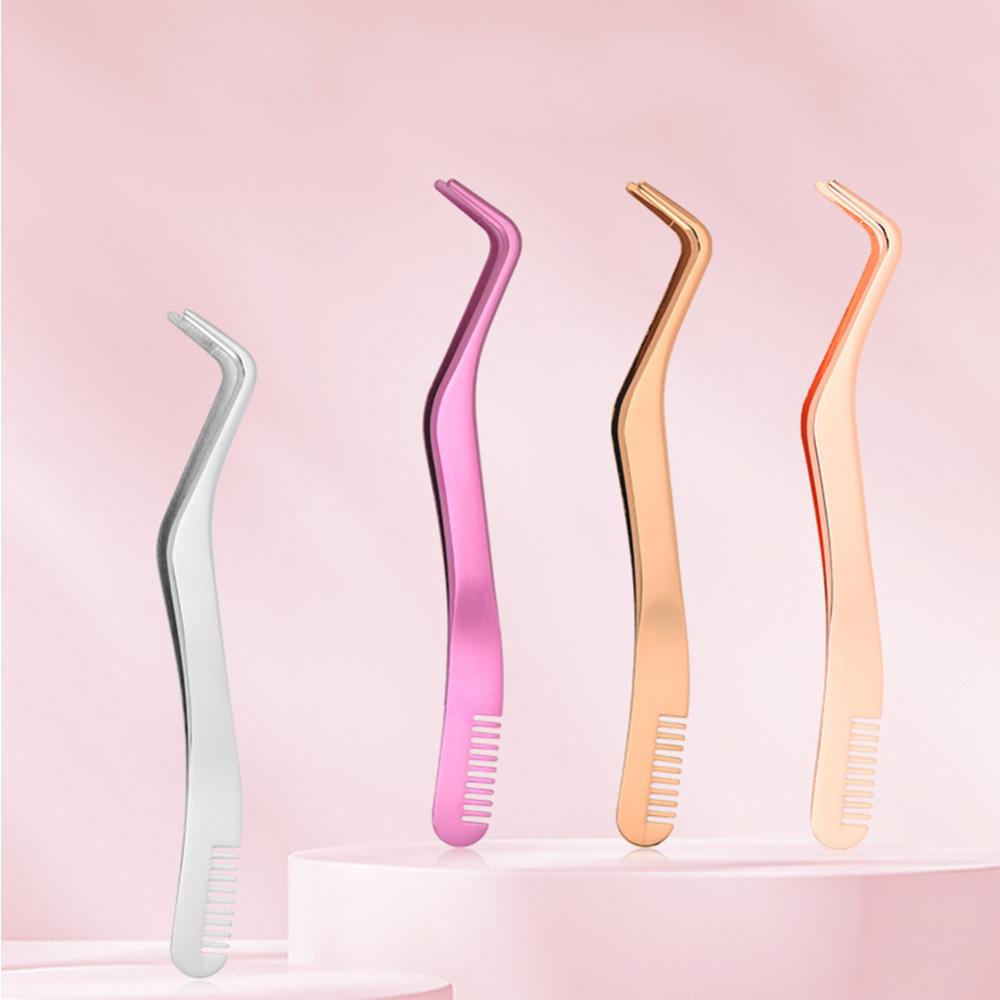 Beautystarting Lược Chải Lông Mi Giả Hai Đầu Bằng Thép Không Gỉ g1i5