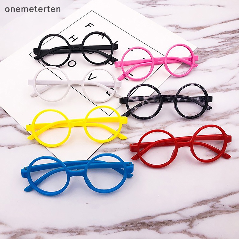 Rten Gọng Kính Tròn Bằng Nhựa Nhẹ Không Tròng Kính Kiểu Hàn Quốc Trang Trí Cho Bé Trai Và Bé Gái n