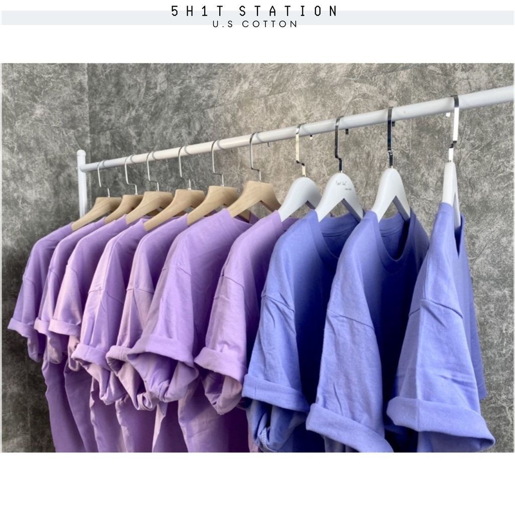 ÁO THUN KIRKLAND / LINK MÃ MÀU TÍM / COTTON 100%