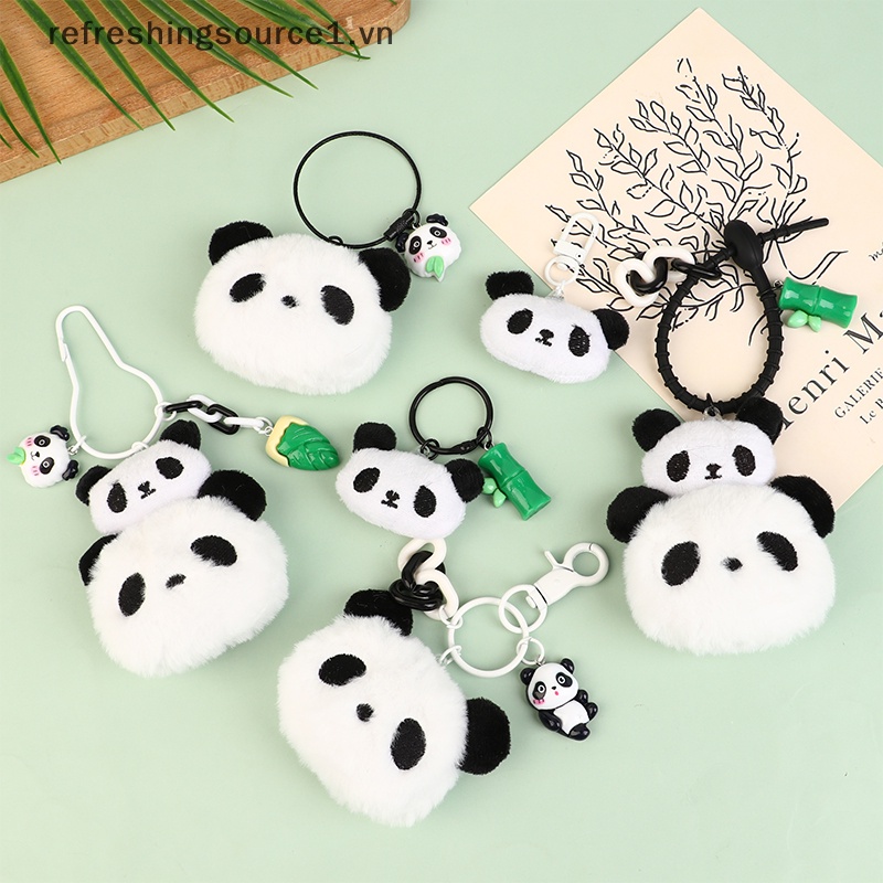 Móc Khóa Gấu Trúc Nhồi Bông Dễ Thương 1.vn}