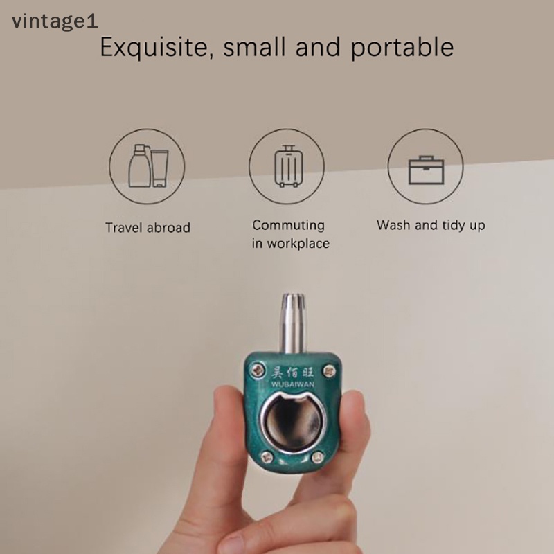 Tông Đơ Cắt Tỉa Lông Mũi Và Tai Chuyên Nghiệp Với Lưỡi Dao Kép Dễ Vệ Sinh Cho Nam Và Nữ