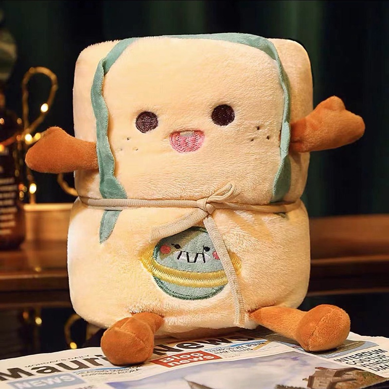 Chăn Nhỏ Vải flannel In Hoạt Hình Dễ Thương Dùng Trong Văn Phòng / Ngủ Trưa