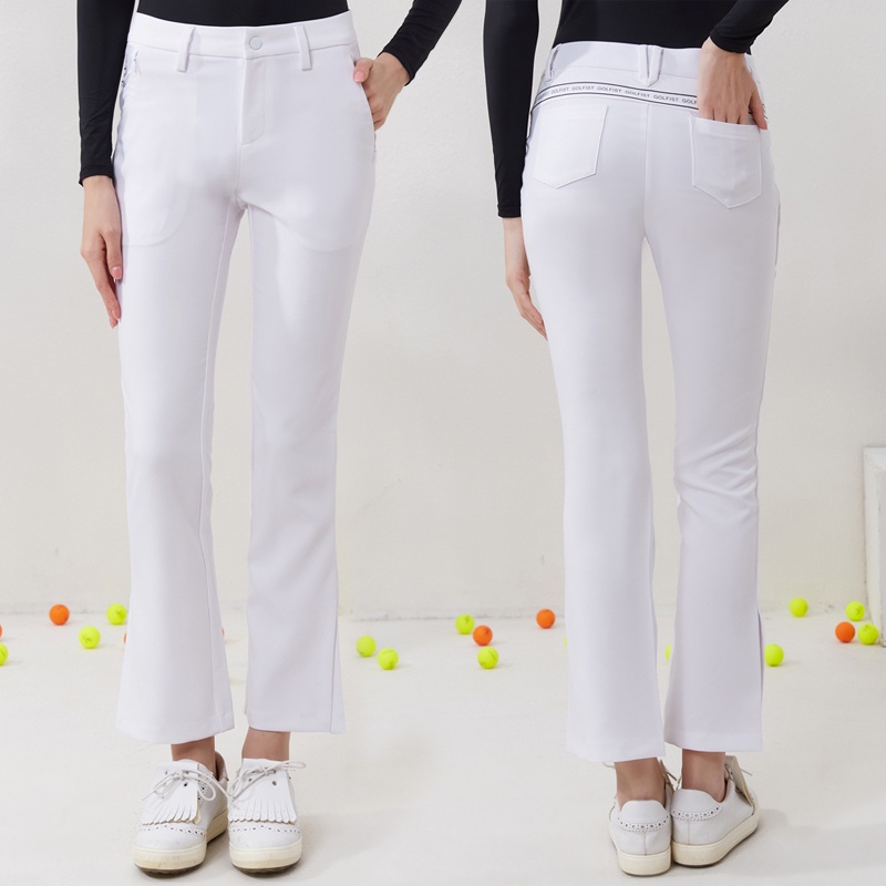 Quần Dài Ống Loe Lưng Thun Co Giãn Tốt Thời Trang Xuân Thu Cho Nữ Chơi golf ca7l