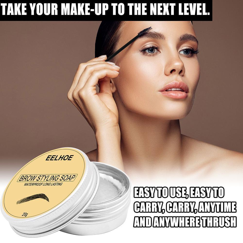 Elhoe Kem Kẻ Lông Mày Ba Chiều Màu Sắc Tự Nhiên Không Thấm Nước a9p0