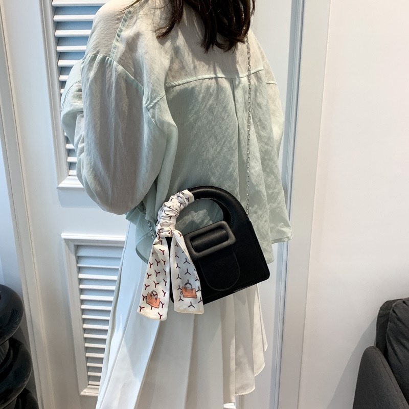 Jasmin noir Túi Xách Da pu Đeo Chéo Dây Xích Thời Trang Cho Nữ