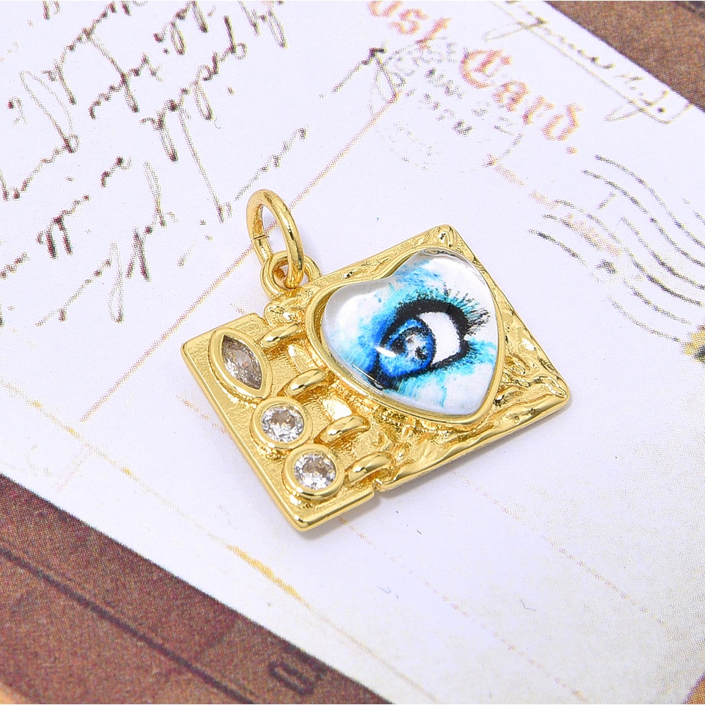 Dây Chuyền Mặt Hình Chữ Nhật Dát Đá zircon Phong Cách Mới Cho Nam Và Nữ