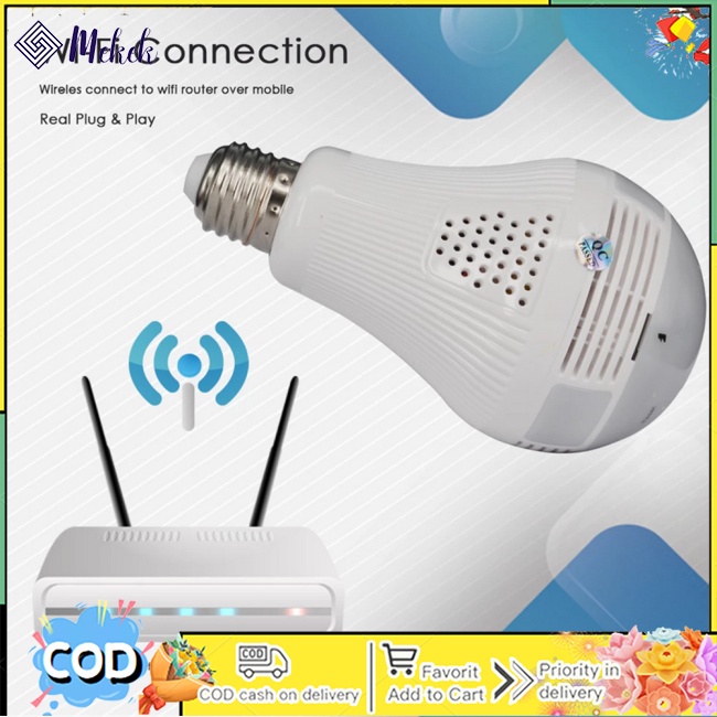 Camera An Ninh 960p 2.0mp h.265 wifi Xoay 360 Độ Có Đèn Ban Đêm