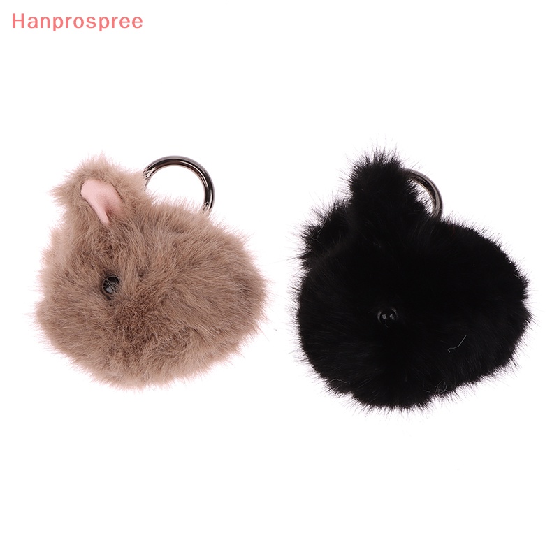 Móc Khóa Hình Thỏ Con Lông Chồn Giả mini Dễ Thương Dùng Trang Trí Sách / Túi Xách / Quà Tặng Sinh Nhật Cho Bạn Gái