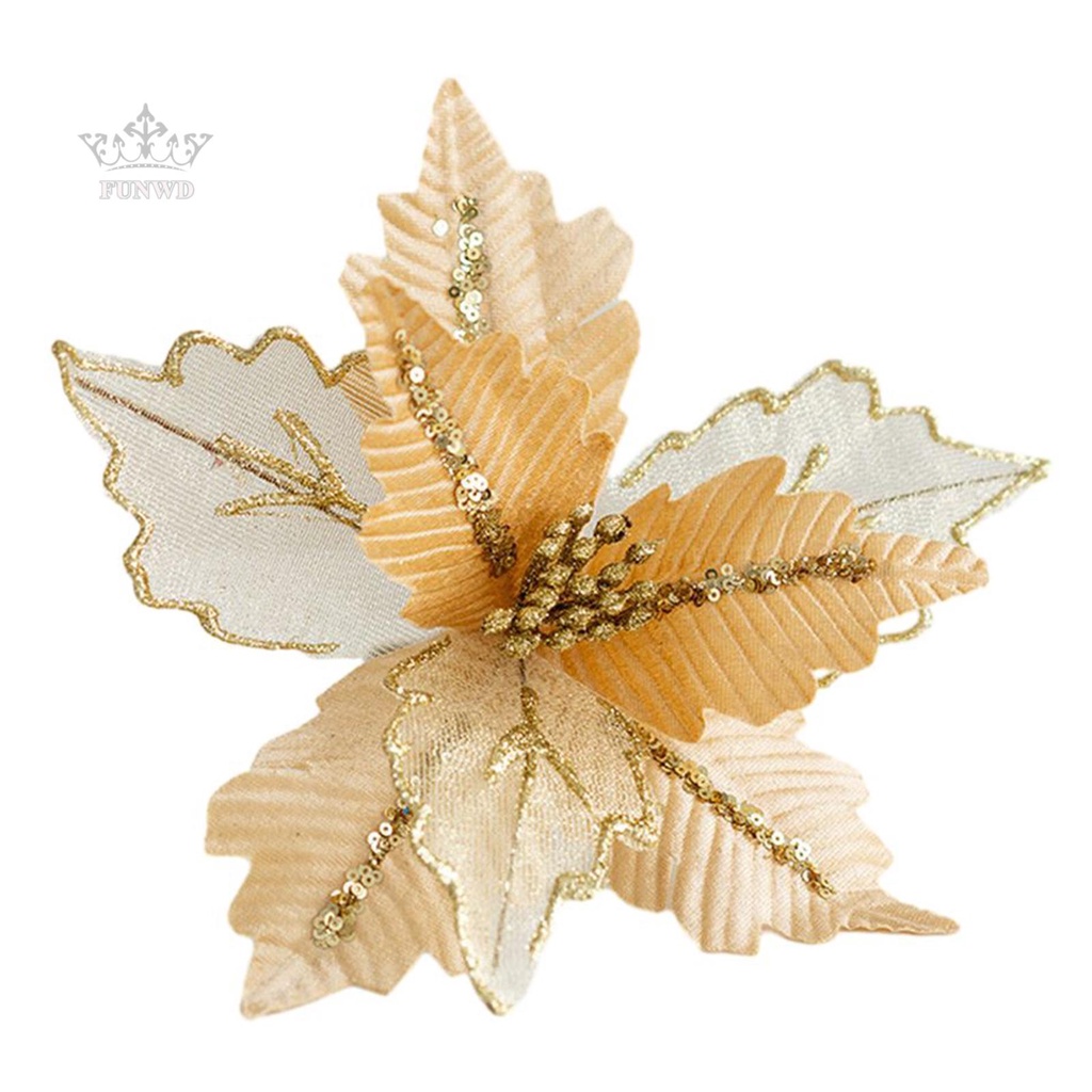 Christmas Flower Christmas Handmade Hanging Xmas Party Tree Decoration