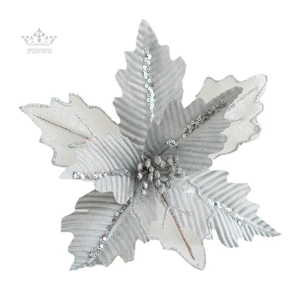 Christmas Flower Christmas Handmade Hanging Xmas Party Tree Decoration