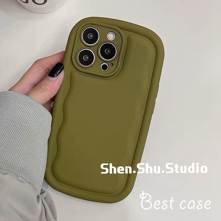 Ốp Điện Thoại Mềm Hình Elipse wave Cho iphone 15 14 13 12 11 pro max