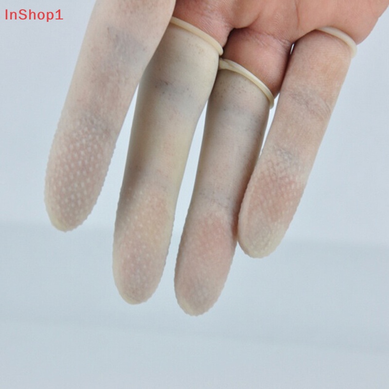Set 100 Bao Tay Cao Su Tự Nhiên Dày Dặn Bảo Vệ Ngón Tay 1