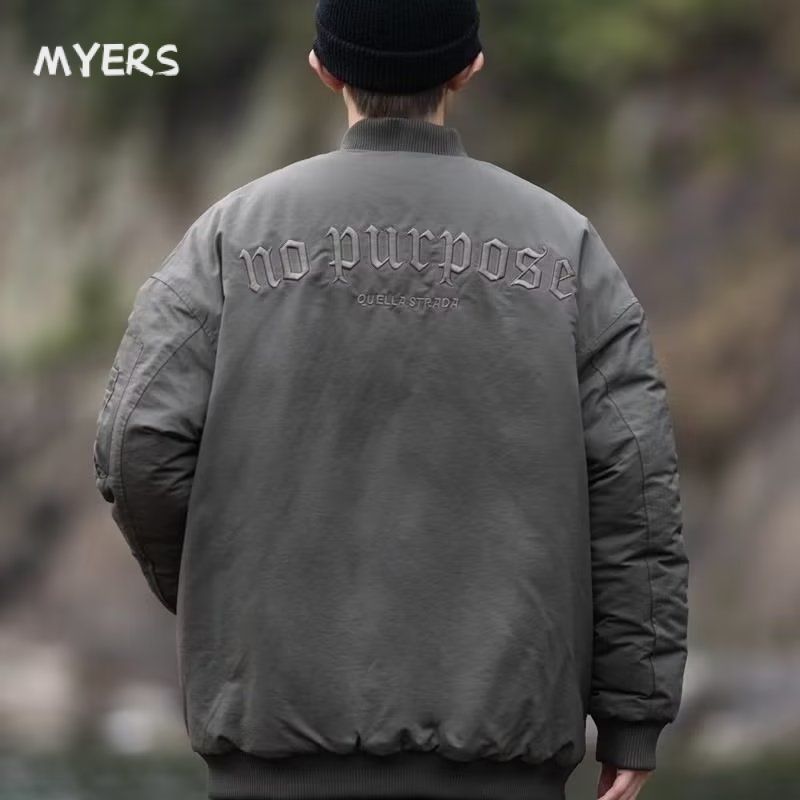 Myers Áo khoác nam và nữ chất lượng cao áo_khoác Zip rộng thoải mái 2023 NEW MJK2300CT3 41Z231013