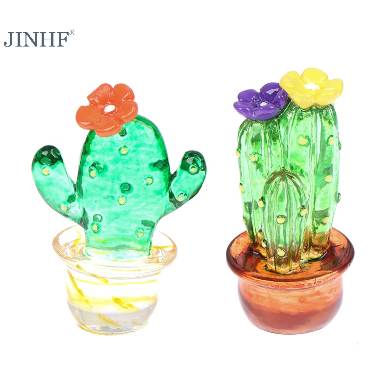 Cây Xương Rồng mini Bằng Thủy Tinh Dễ Thương Để Bàn Trang Trí
