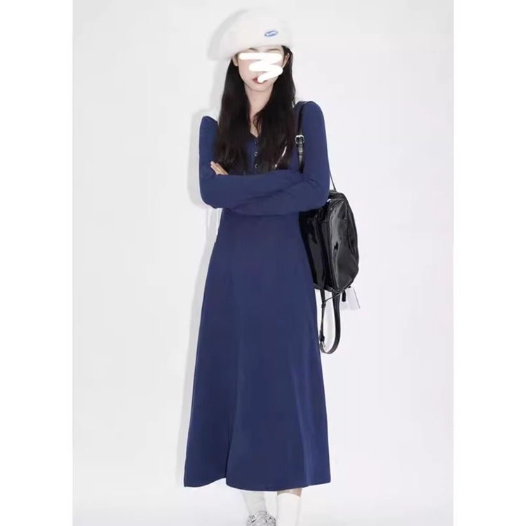 Đầm midi Ôm Dáng Có Mũ Trùm Đầu size Lớn m-5xl Thời Trang Mùa Thu Cá Tính Mùa Thu Dành Cho Nữ