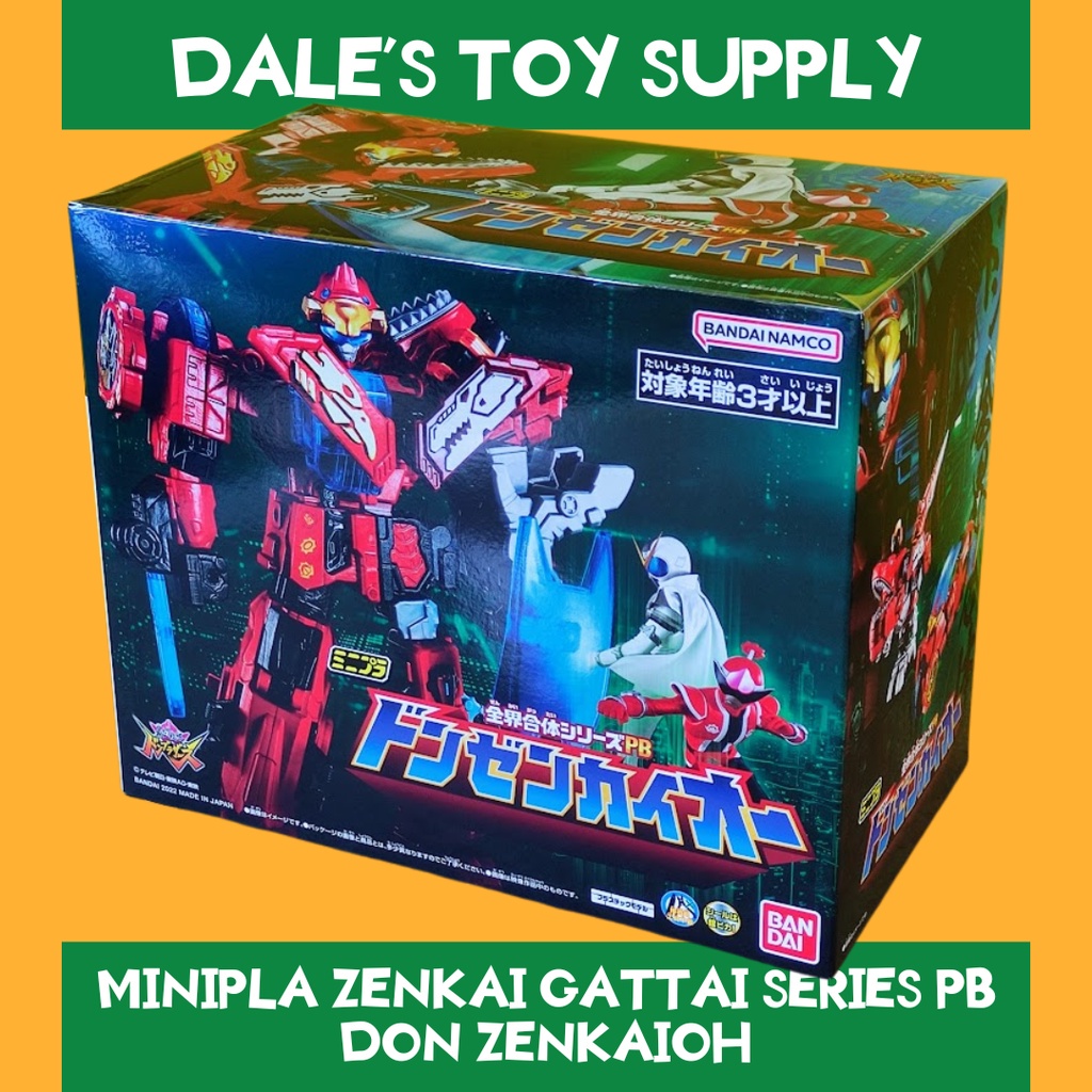 BANDAI - LIMITED EDITION - Mô Hình Nhựa Kit Siêu Nhân Cơ Giới Kikai Sentai Zenkaiger Minipla Don ZenkaiOhTặng ô tô