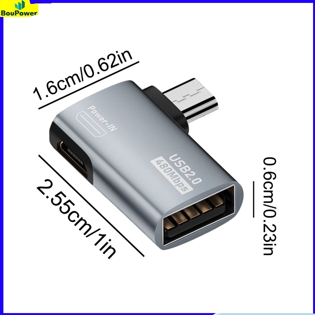 Boupower Dây Cáp Chuyển Đổi micro usb Sang usb otg Cho tv tablet pc smartphone Với micro usb
