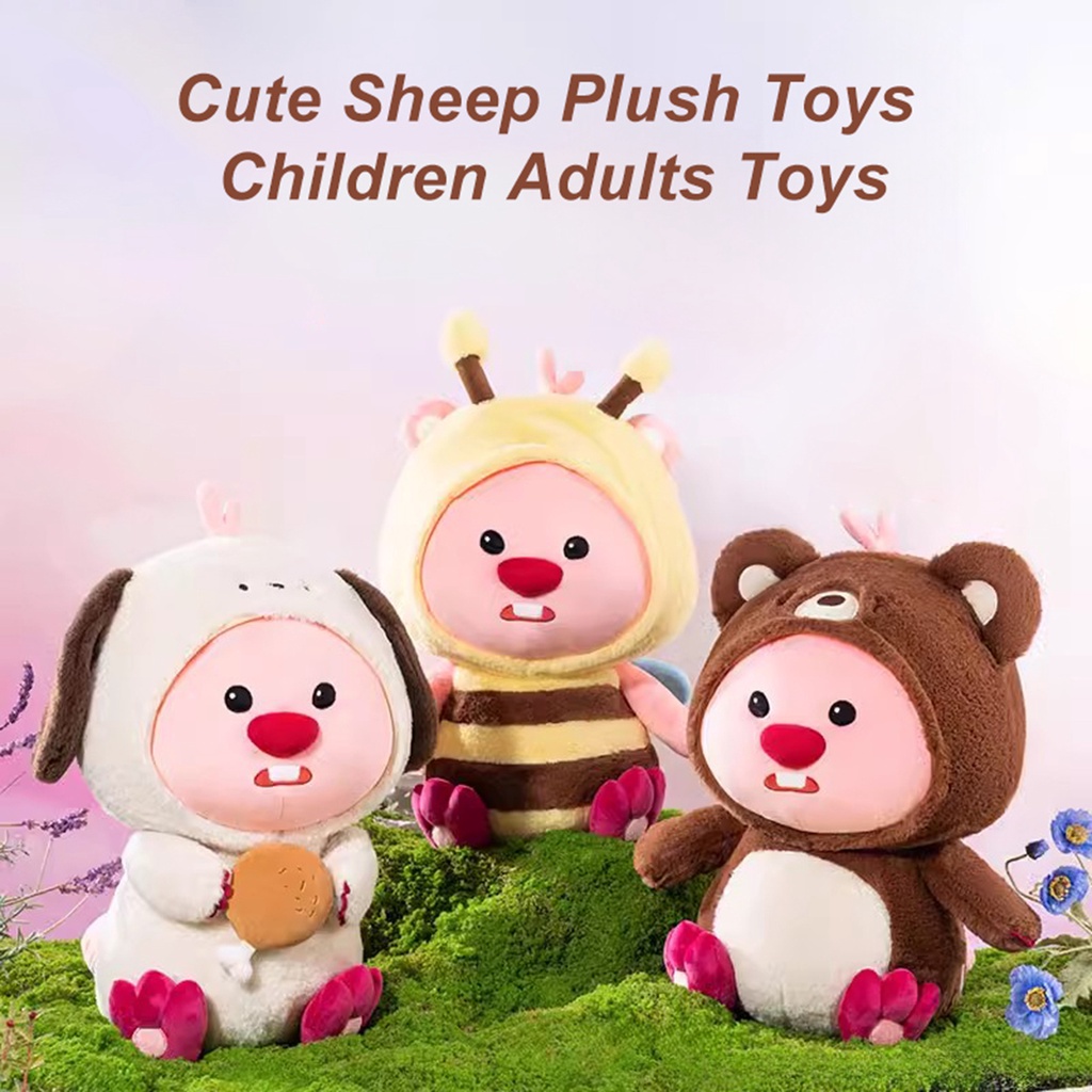 Loopy Hải Ly Nhỏ Hoạt Hình Đồ chơi nhồi bông Hình Chú Cosplay Gấu Ong Dễ Thương