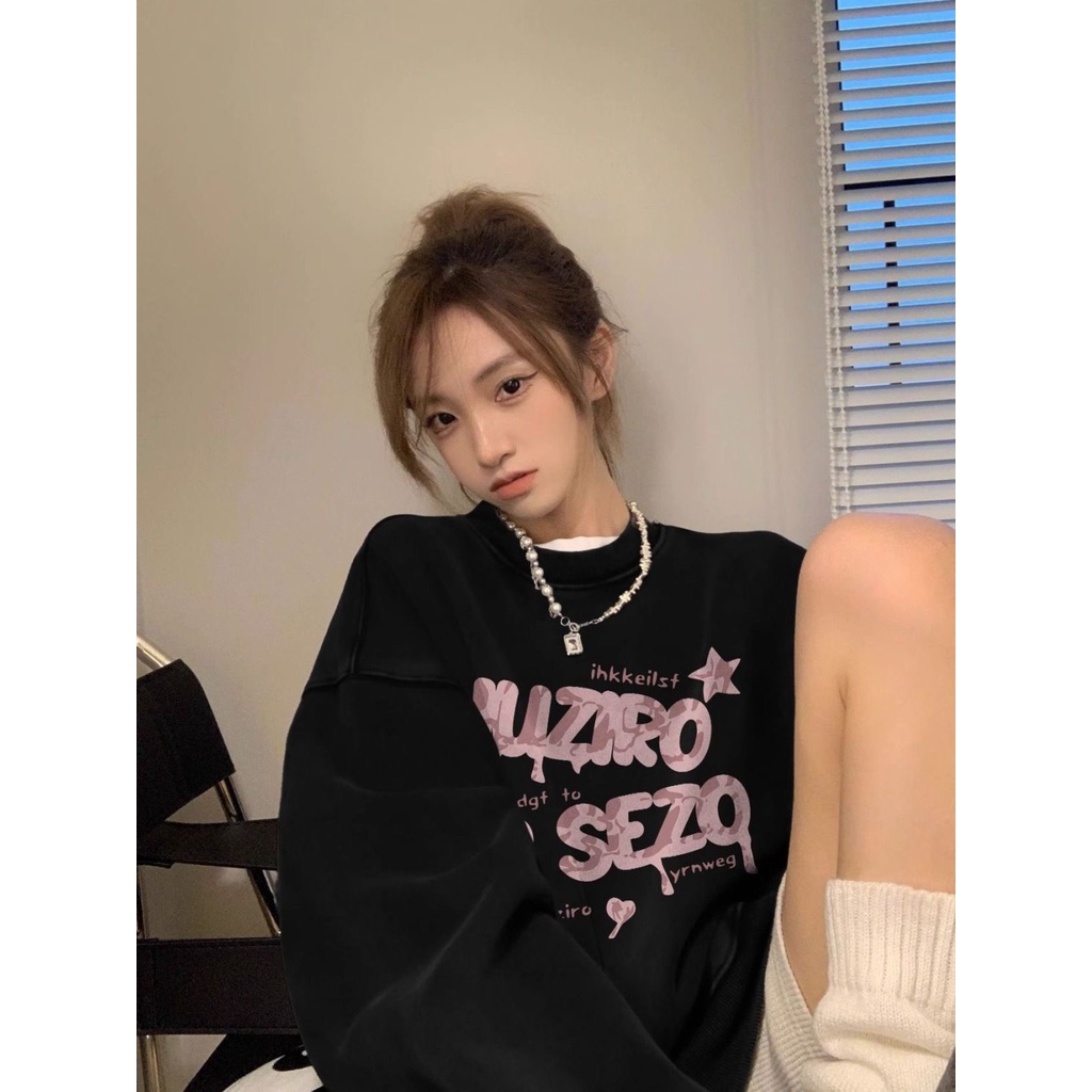 Áo Sweater chất Nỉ Bông NuZURO Form Rộng Nam Nữ Unisex Dáng Oversize