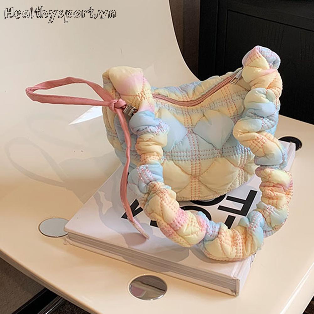 Túi Đeo Chéo Nhuộm Màu Thời Trang Hàn Cho Nữ