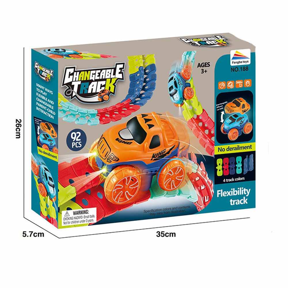 Changeable Track fexible rail track racing car kids electric car toy set