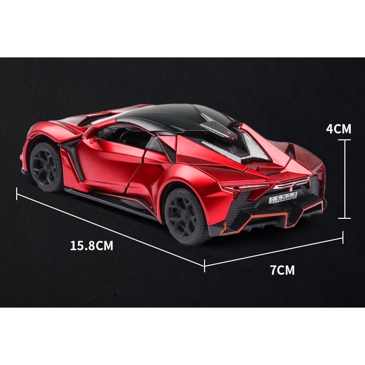 Siêu xe ô tô mô hình kim loại Fenyr SuperSport tỷ lệ 1:32 tặng ô tô