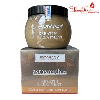 Hấp dầu ủ tóc Keratin Treatment Romacy siêu phục hồi tóc hư tổn 500ml