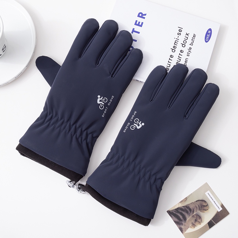 Găng Tay Lái Xe Chống Lạnh Chống Trượt Có Thể Chạm Màn Hình Cảm Ứng