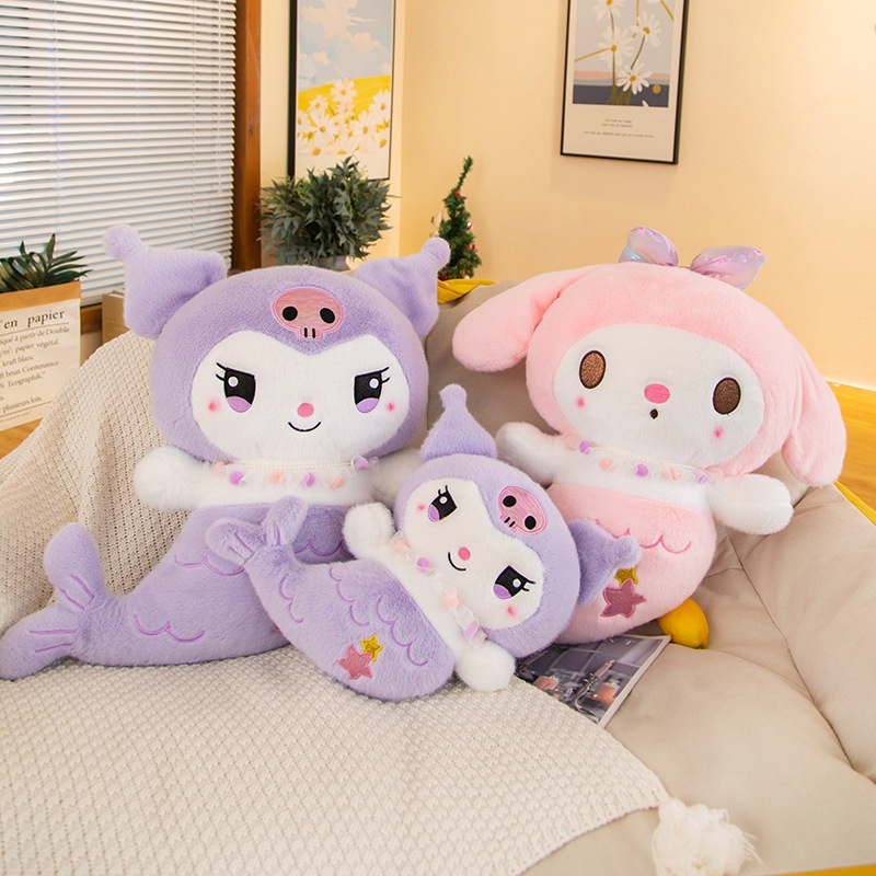 SANRIO Nàng Tiên Cá Nhồi Bông ere1 60cm Trang Trí Nhà Cửa