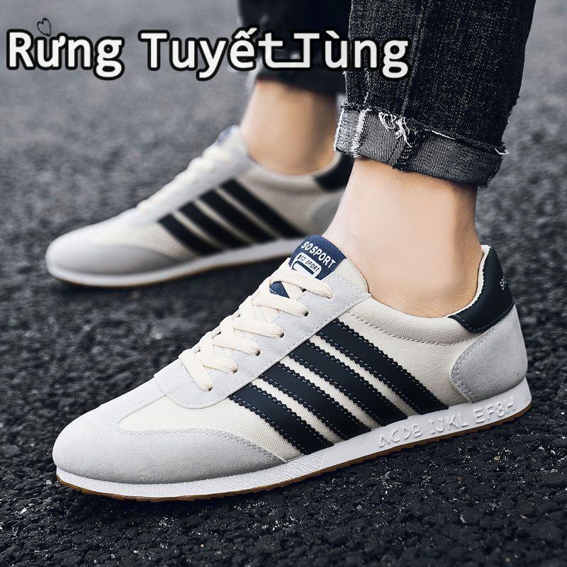 SHANMUSENLIN☘Giày thể thao nam  vải canvas thời trang Hàn Quốc năng độngGiày nam Thể thao Thư giãn Thời trang