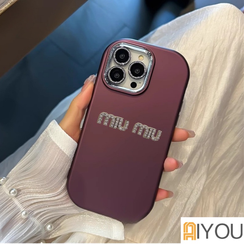 Sang Trọng Ốp Điện Thoại Viền Mạ Hình oval 3d Bảo Vệ camera Chống Sốc Cho iphone 15 14 13 12 11 pro max xr ix