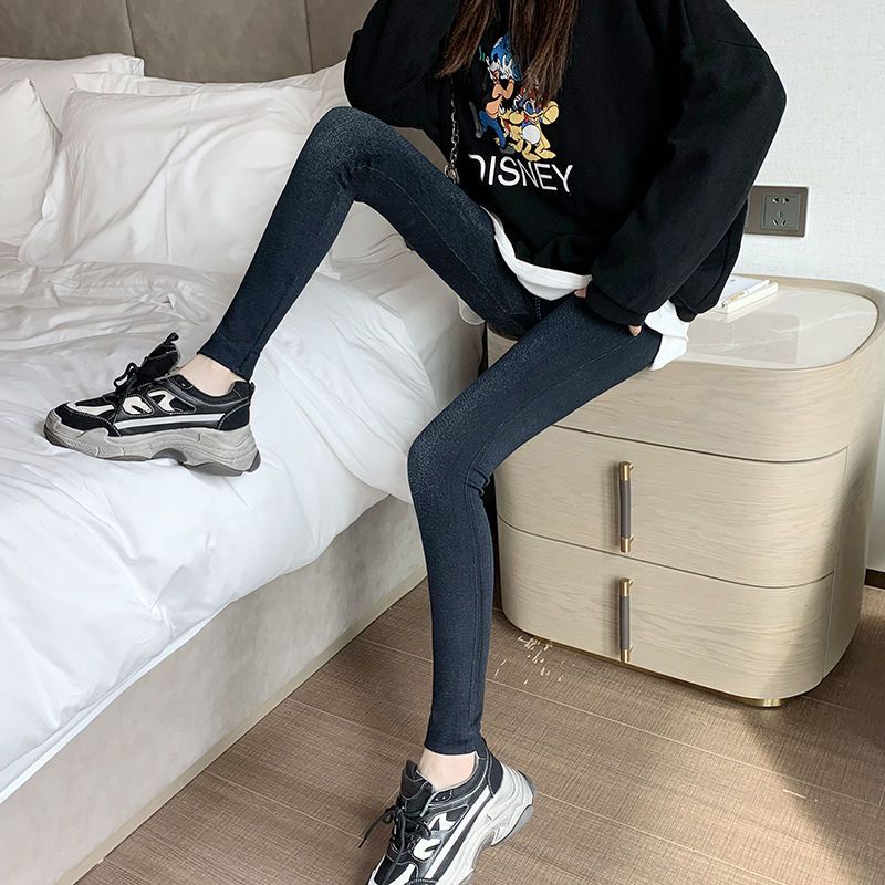 Quần Legging cotton Da Lộn Mỏng Lưng Cao Ôm Dáng Thời Trang Mùa Xuân 2023 Cho Nữ
