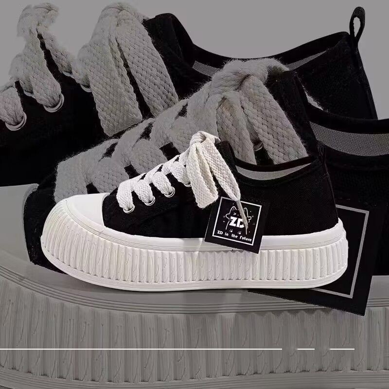 Giày Thể Thao Cổ Thấp Mũi Tròn Thời Trang Xuân Hè 2023 Mới Cho Nữ