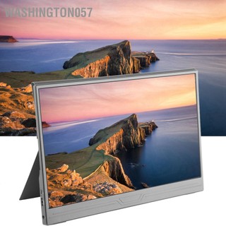 Washington057 Màn hình máy tính 14in FHD 1080P di động IPS 178 độ với giao diện đa phương tiện HD Loại C cho xách tay PC 100‑240V