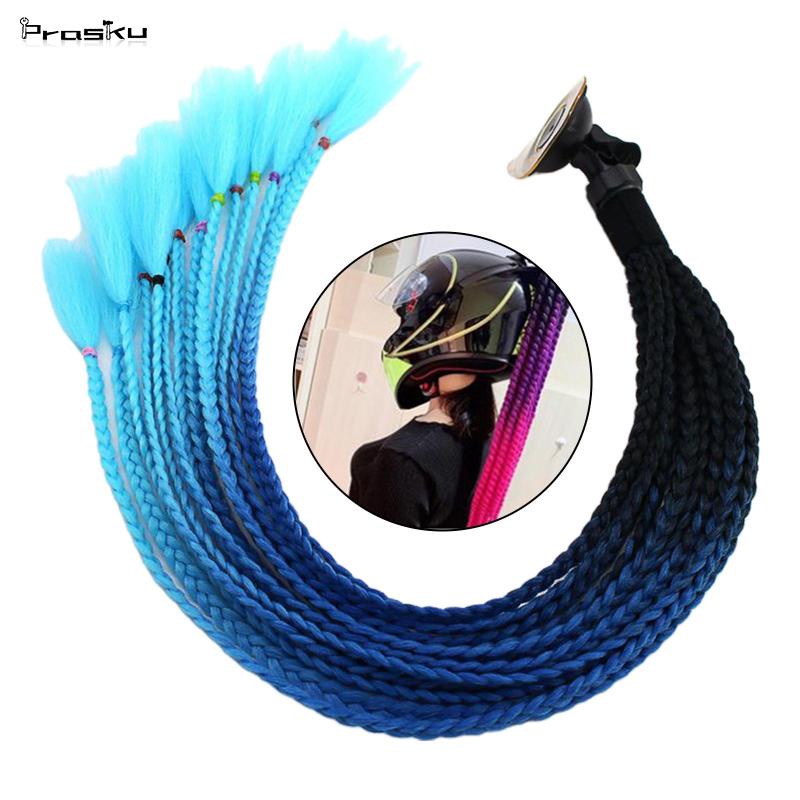 Mũ Bảo Hiểm Đuôi Heo Đội Tóc Xoăn 55cm