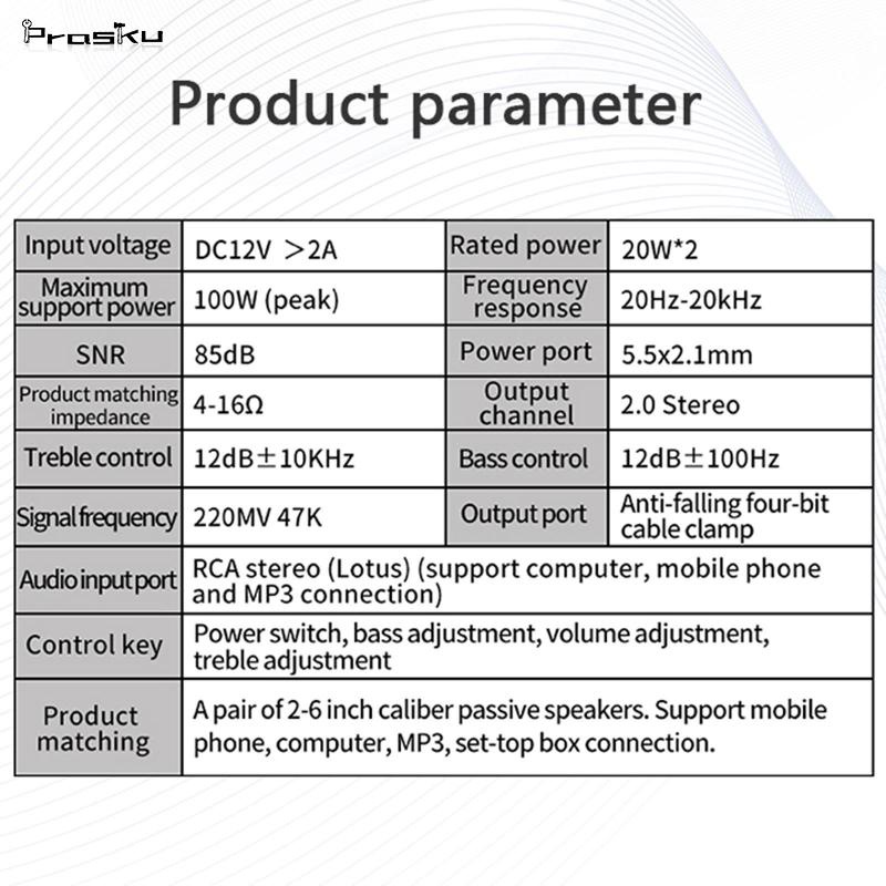 Bộ Khuếch Đại Âm Thanh HiFi 12V Cho Xe Hơi