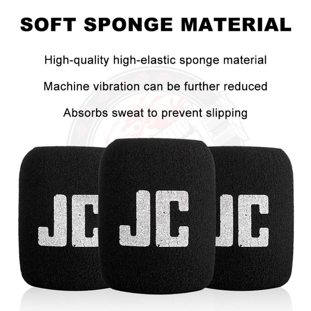 1 Vỏ Bọc Tay Cầm Máy Xăm Hình Bằng Mút Ghi Nhớ Thoải Mái Màu Đen 22-25mm