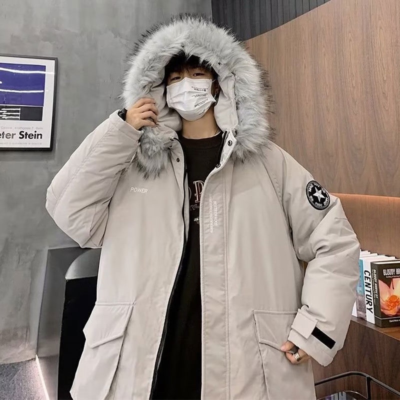 Asrv Áo Khoác cotton Có Mũ Trùm Đầu Thời Trang Thu Đông Cao Cấp Cho Nam