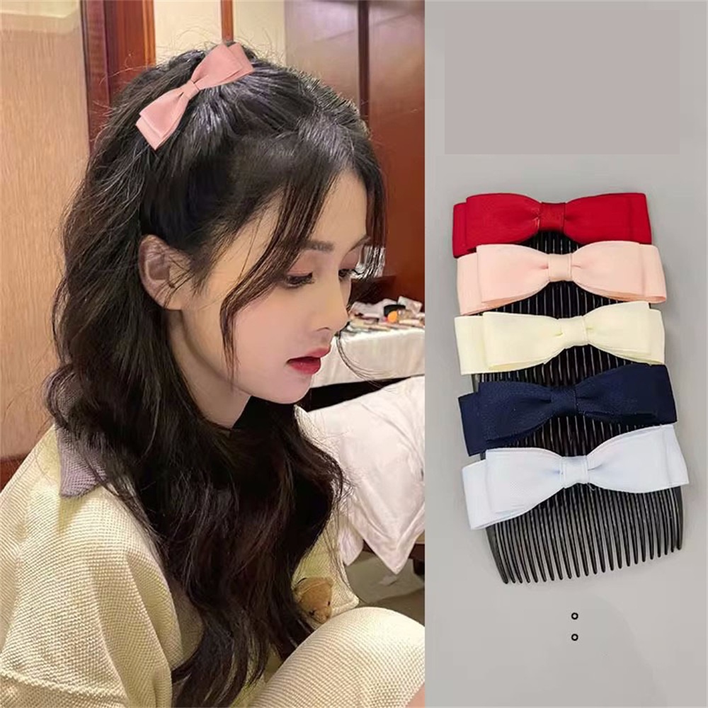 Set 2 Kẹp Tóc & Lược Cài Tóc Hình Bướm Kiểu Công Chúa