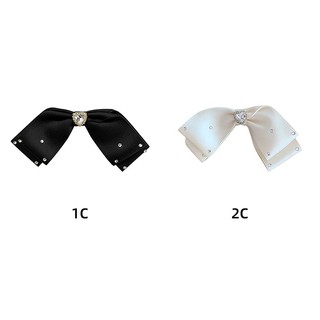 Kẹp Tóc Nơ Đính Đá Hình Trái Tim Lấp Lánh