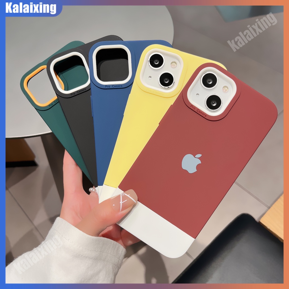 【Có Logo】Ốp Điện Thoại Mềm Bảo Vệ Ống Kính Máy Ảnh 3 Trong 1 Màu Macaron Cho iPhone 14 Pro Max 14Pro 14Max 13 12 11 Pro 11ProMax