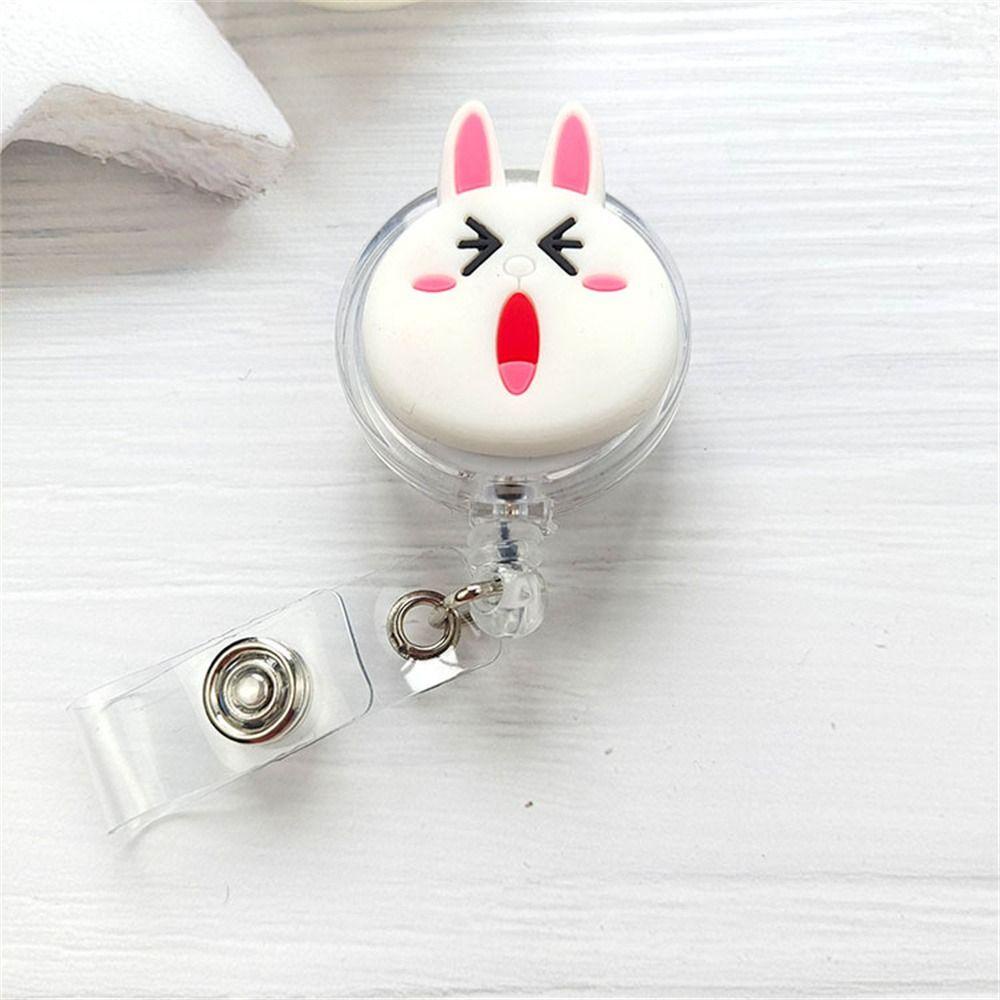 Mxmio Kẹp Giữ Thẻ Có Thể Rút Lại Họa Tiết Hoạt Hình anime kawaii Dễ Thương Dễ Sử Dụng Cho Nhân Vật Y Tá / Văn Phòng