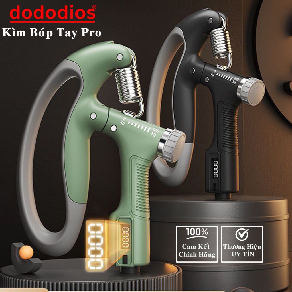 Combo gậy lò xo và kìm bóp tay - Gậy bẻ 60kg và kìm bóp 100kg PRO - TẶNG 1 DÂY NHẢY LÕI THÉP - Hãng dododiosTặng ô tô