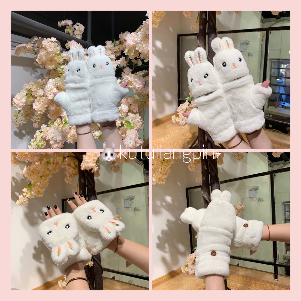 💖 💖Găng Tay Mùa Đông Bằng cotton Dày Dặn Dễ Thương Phong Cách Hàn Quốc Cho Nữ