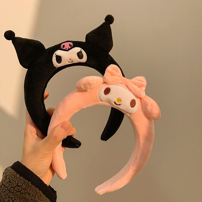 SANRIO Dễ Thương Băng Đô Cài Tóc Rửa Mặt / Trang Điểm Hình Chú Chó Hoạt Họa Ba Chiều Thời Trang Cho Nữ