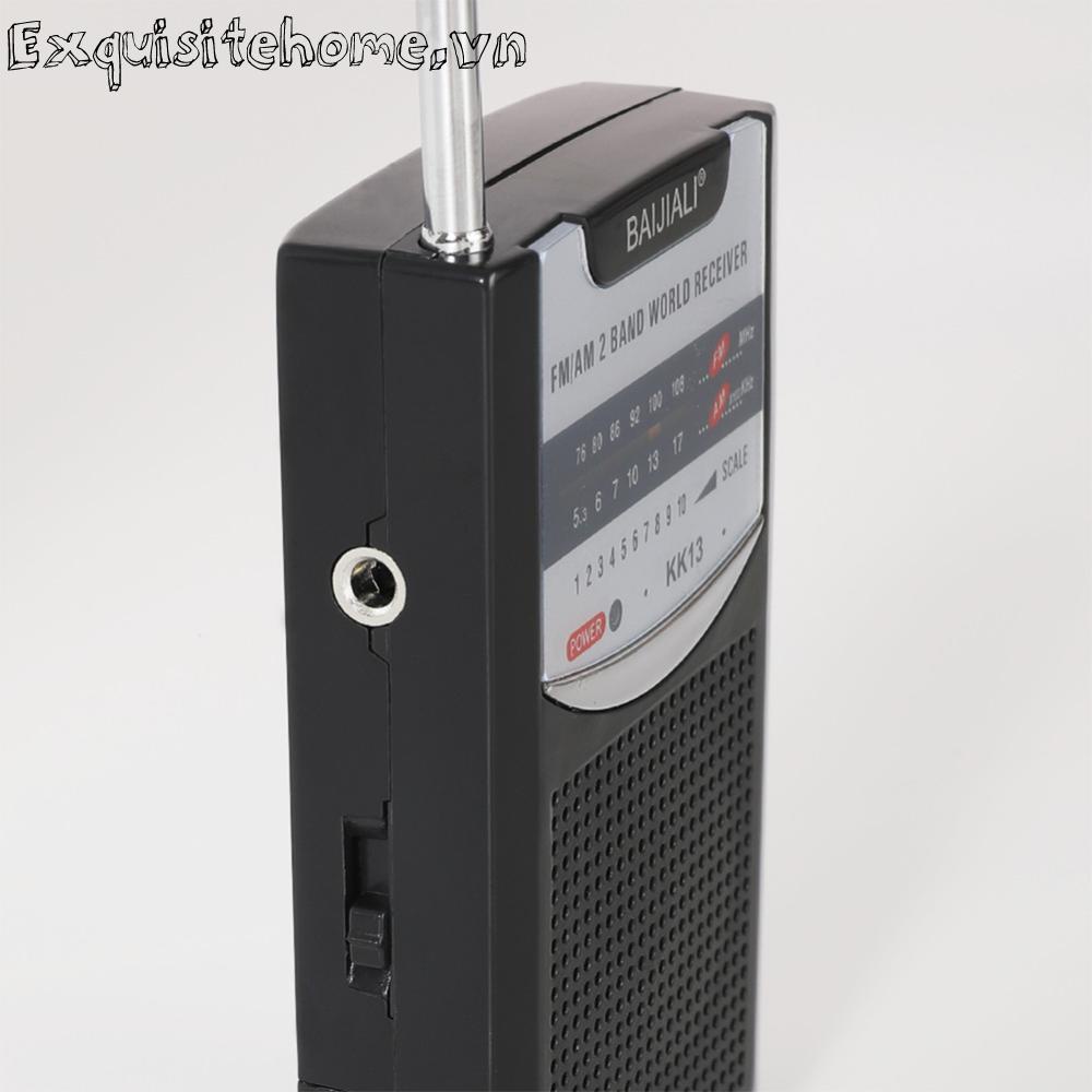 Radio Kỹ Thuật Số Băng Tần Kép mini Có Ăng Ten Thu Sóng am / fm Sử Dụng Ngoài Trời