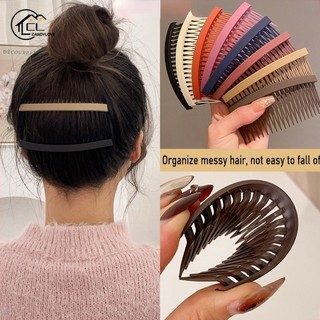 Lược cài tóc răng chữ nhật đơn giản thời trang hàn quốc