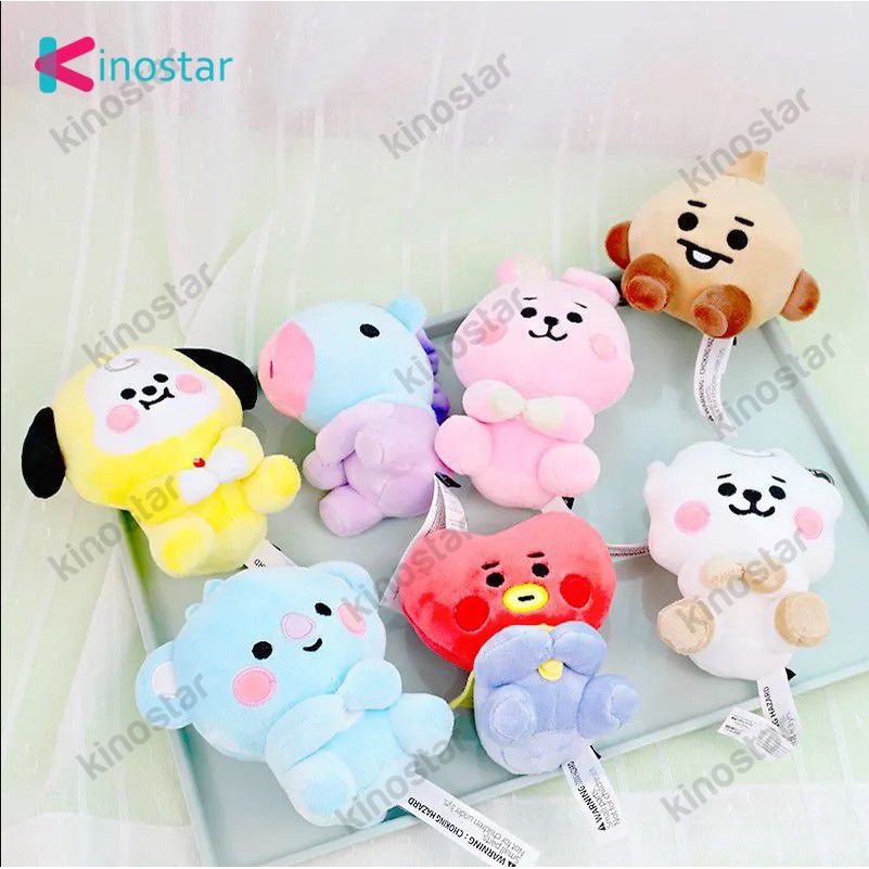 Kpop BTS BT21 Phim Hoạt Hình Sang Trọng Móc Khóa Túi Mặt Dây Chuyền Chìa Khóa TATA COOKY CHIMMY KOYA SHOOKY MANG RJ.